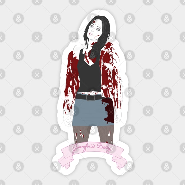 Jennifer's Body Sticker by attackofthegiantants